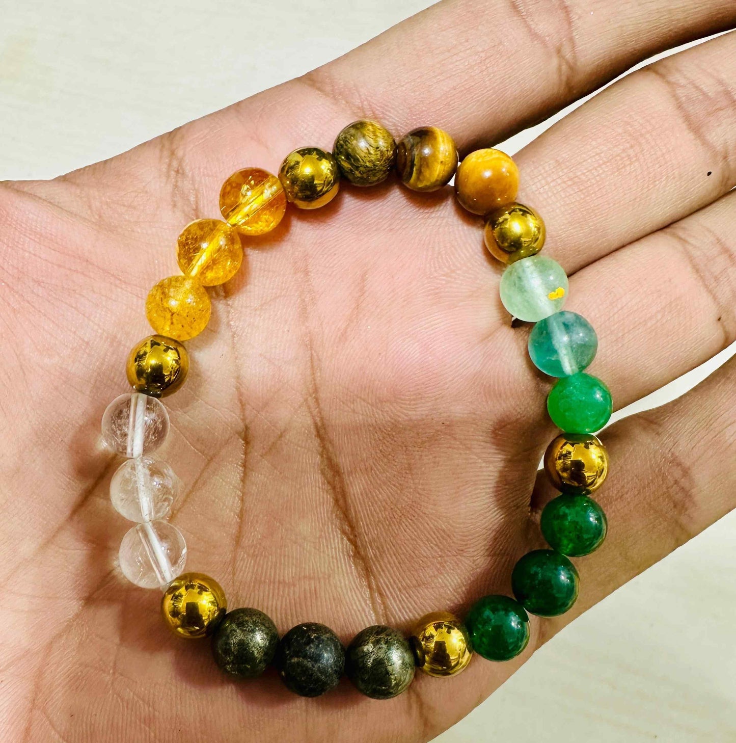 Dhan Yog Elasticated Bracelet – Prosperity & Positive Energy in Style