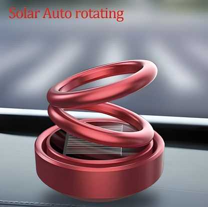 Solar Power Rotating Car & Room Air Freshener – Long-Lasting French Organic Fragrance