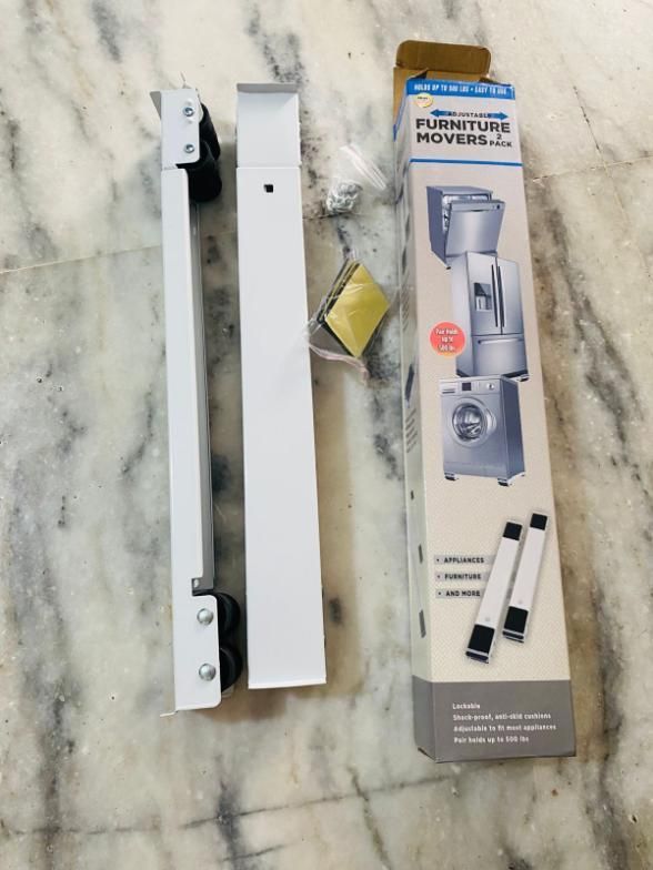 Multi-Functional Adjustable Trolley Mount Rack Holders – Heavy-Duty Pair for Home & Appliances