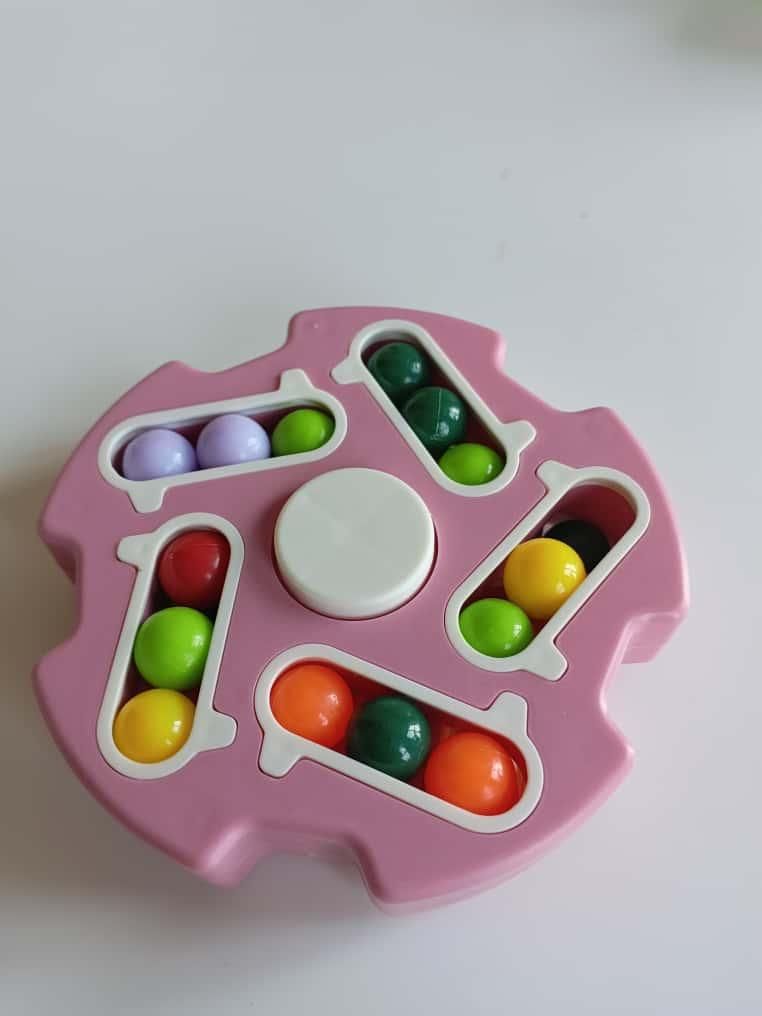 kids Fidget Toy Rotating Magic Bean Cube Spinner – Stress Relief Hand Spinner Toy