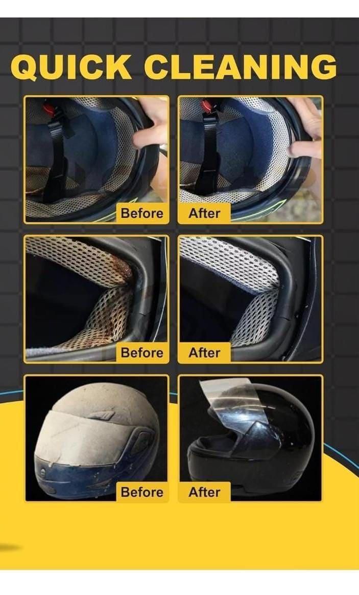 Helmet Disinfecting Spray – Foaming Cleaner & Deodorizer