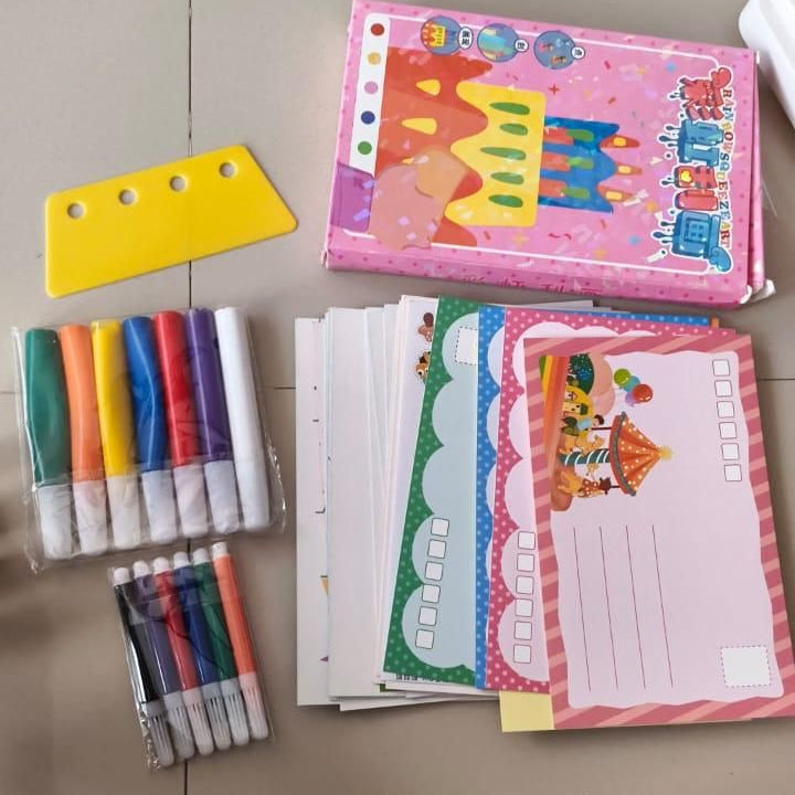 DIY Rainbow Scratch Dot Art Painting Kits Set for Kids – Creative Learning Art Set