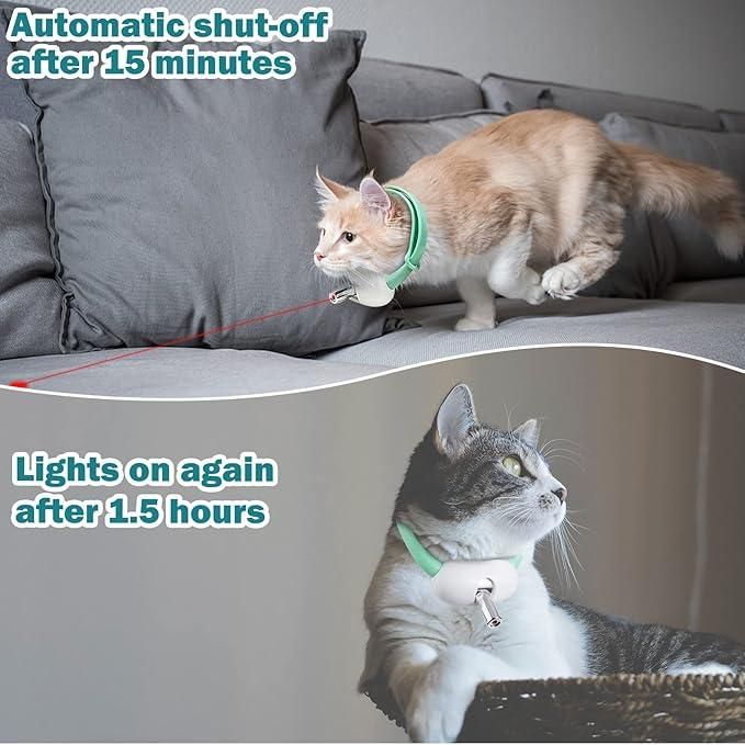 Pet Laser Collar Self Teasing Toy β Smart LED Fun for Cats!