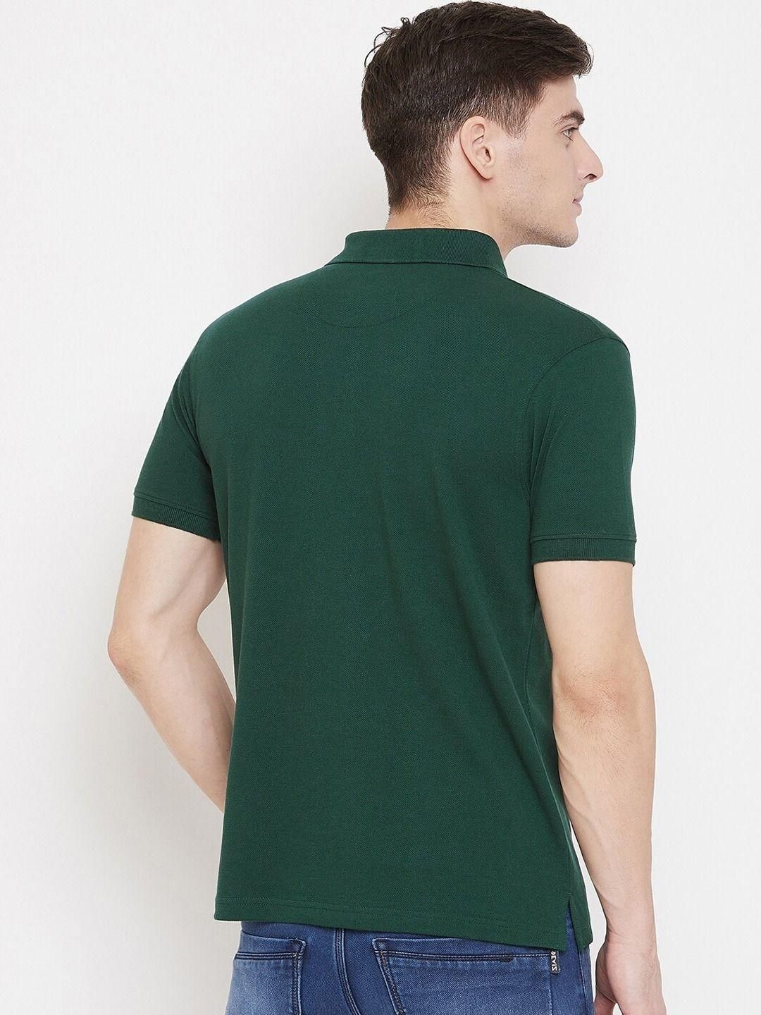 Men’s Classic Polo T-Shirt – Bottle Green (Premium Cotton Blend)