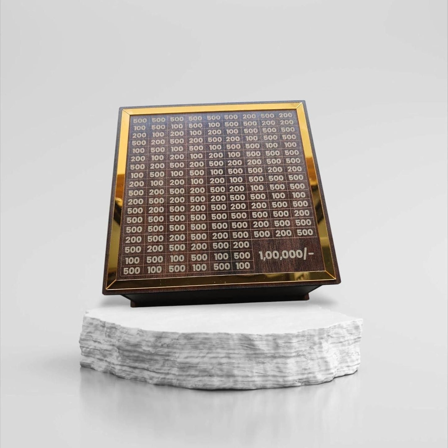 Savings Challenge Piggy Bank – Wooden Money Saving Box for Smart Budgeting