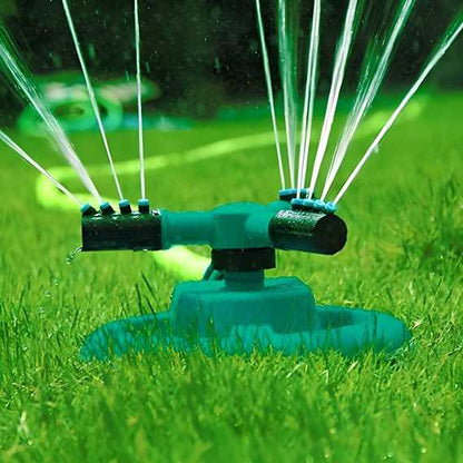 360° Rotating Lawn Water Sprinkler – Efficient 3-Arm Garden Irrigation (1 Pc)