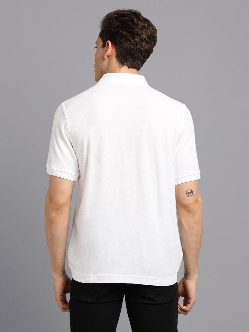 Matte Solid Men's Polo T-Shirt – Premium Matty Fabric, Everyday Comfort & Style
