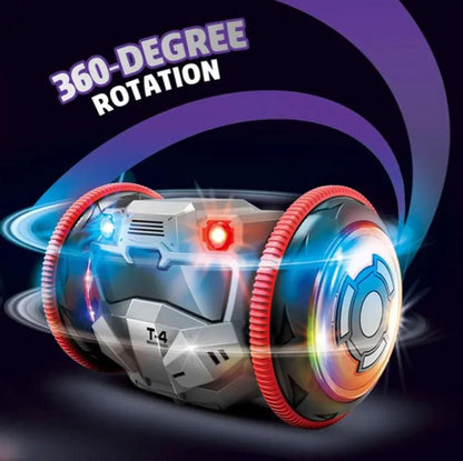 RoboMaxCar 360° Rotation Balance Toy Car for Kids – LED Music Electric Action Toy