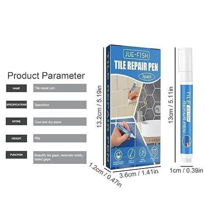 Tile Repair Pen – Quick & Easy Grout Restoration for Bathroom, Kitchen & Floor Tiles