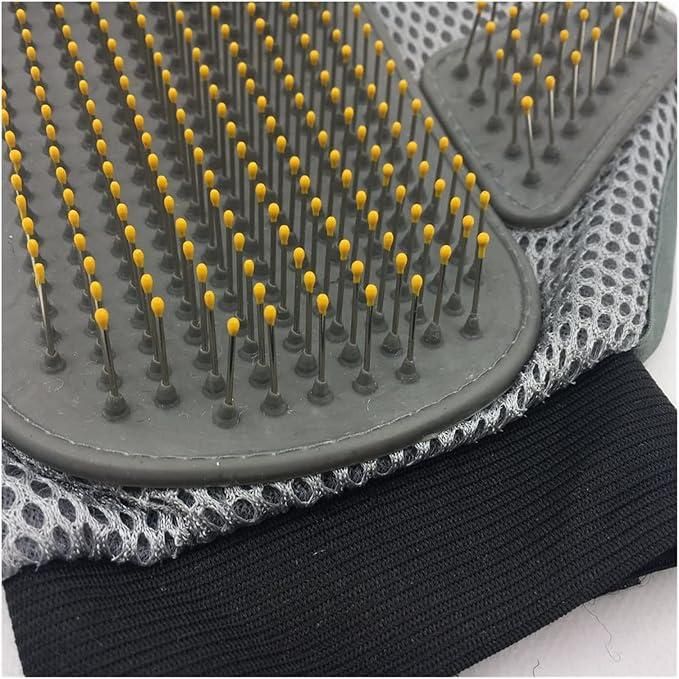 Stainless Steel Pet Grooming Glove – Gentle Deshedding Brush for Dogs & Cats