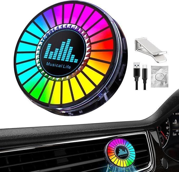 Music Levels Light – LED Sound-Control Car Ambient Light & Air Freshener