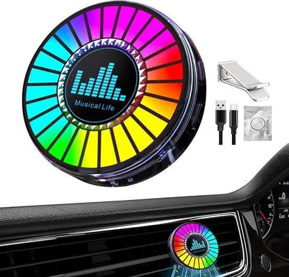 Music Levels Light – LED Sound-Control Car Ambient Light & Air Freshener