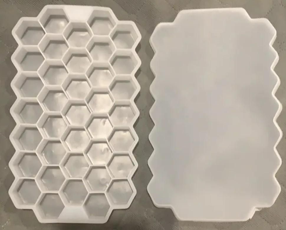 Ice Cube Maker Tray (Pack of 2) – BPA-Free Silicone Trays for Drinks & Cocktails