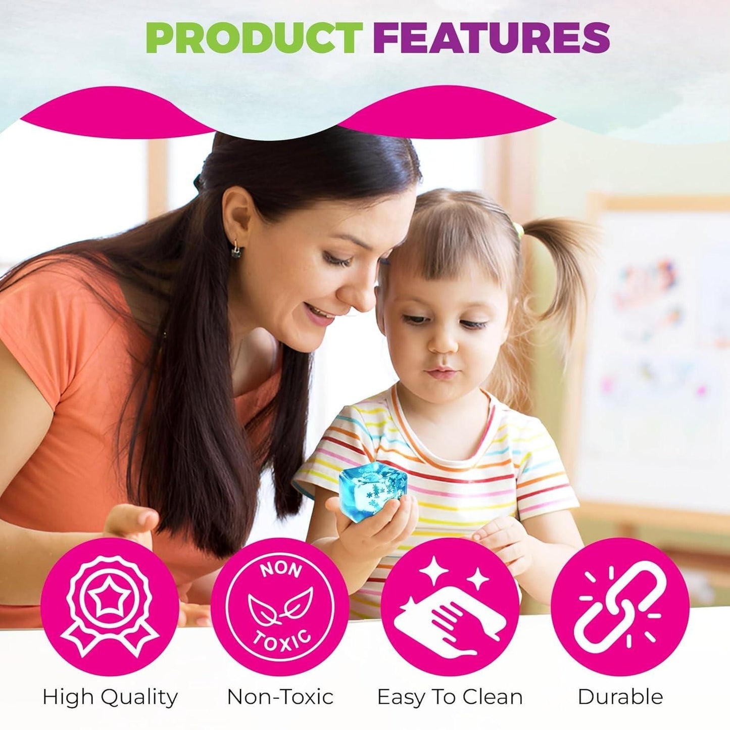 Ice Cube Stress Ball – Stainless Steel Cooling Stress Reliever for Instant Relaxation