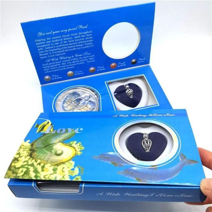 Freshwater Shell Canned Oyster “Ocean Love” Real Pearl Necklace Set for Women