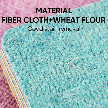 Rainbow Microfiber Dish Cleaning Sponges (12 Pcs) – Powerful, Scratch-Free Cleaning