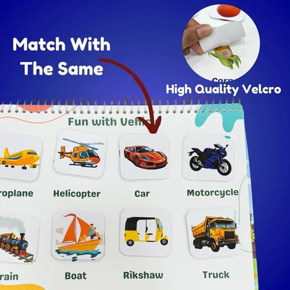 Chhote Natkhat Early Learning Book – All-in-One Velcro Activity Binder for Kids