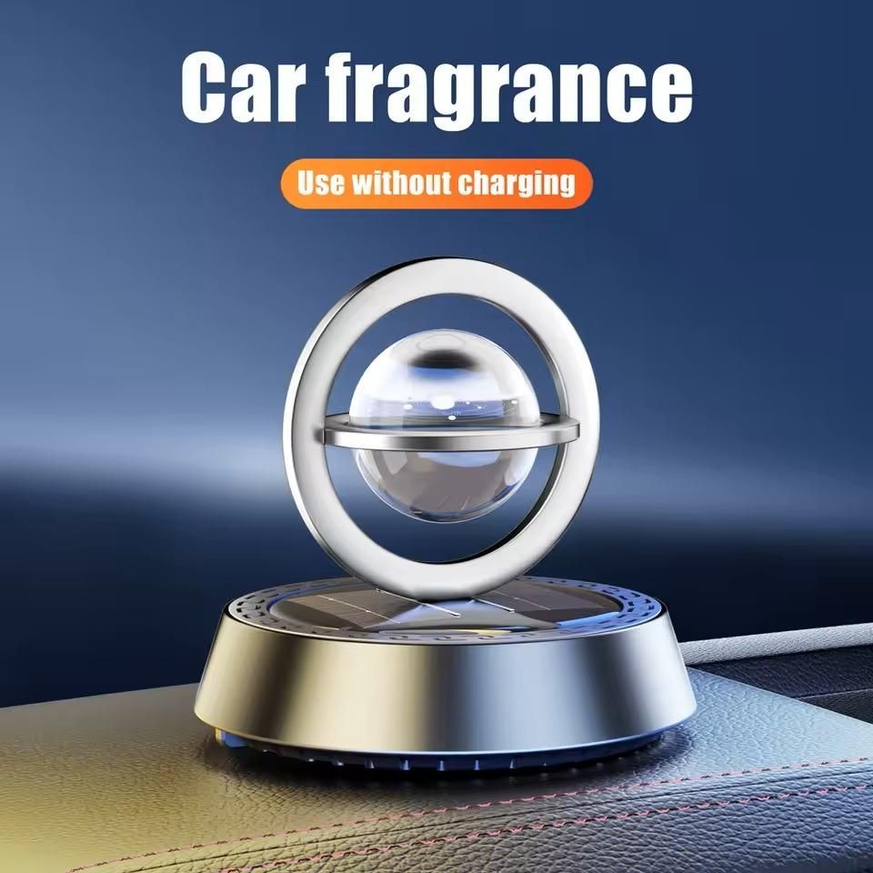 Solar Energy Rotating Car Perfume Diffuser – Aromatherapy & Interplanetary Design
