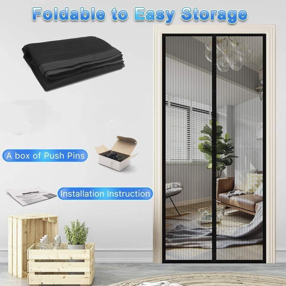 Mesh Screen Net Home Magnetic Anti Mosquito Door Curtain – Hands-Free Insect Protection for Doors