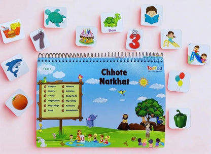 Chhote Natkhat Early Learning Book – All-in-One Velcro Activity Binder for Kids