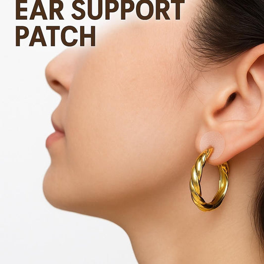 100 Pcs Premium Earlobe Support Patches – Comfort & Protection for Heavy Earrings