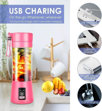 Portable Electric 6 Blade USB Juice Maker – Fresh Juice Anywhere!