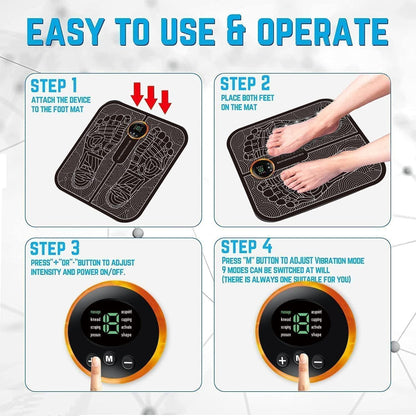 Wireless EMS Foot Massage Pain Reliever – Relax, Soothe & Improve Circulation