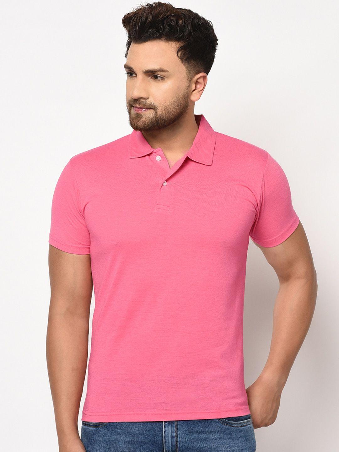 Men’s Pink Polo T-Shirt – Soft Cotton Blend, Classic Comfort & Everyday Style