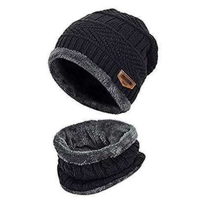 Unisex Woolen Cap Set – Cozy Winter Wear for Stylish All-Day Warmth