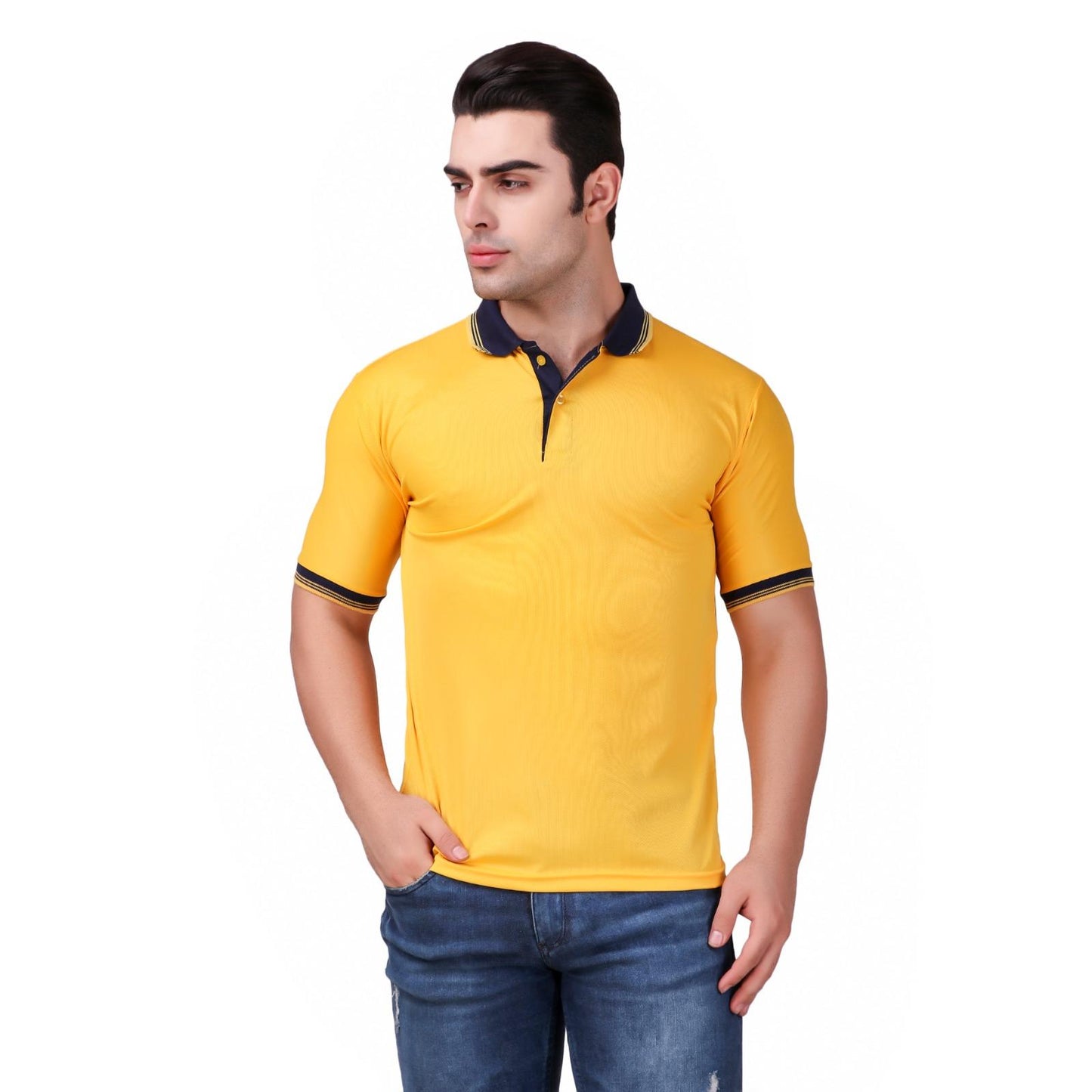 Combo of 5 Men's Polo T-Shirts – Premium Comfort, Everyday Style (Multicolor Pack)