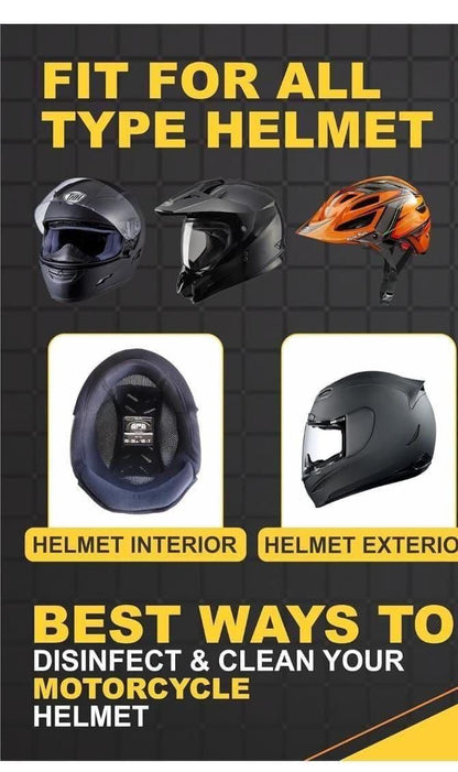 Helmet Disinfecting Spray – Foaming Cleaner & Deodorizer