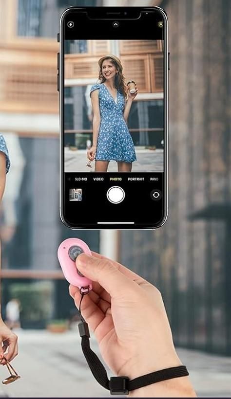 Bluetooth Camera Remote Shutter – Wireless Photo Clicker for Mobile, Tablet & Camera
