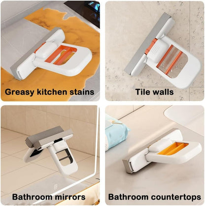 Mini Foldable Desktop Mop – Self-Squeeze Sponge Cleaner for Kitchen, Bathroom & Small Spaces