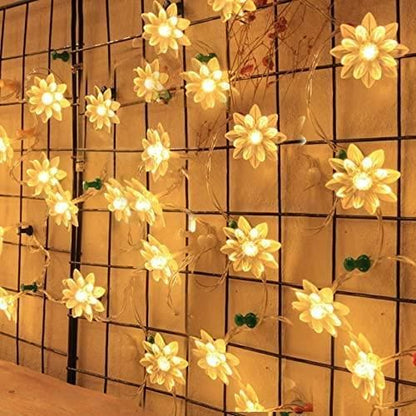 Flower String Lights – Warm & Beautiful Decorative Lighting for Festivals & Home Décor