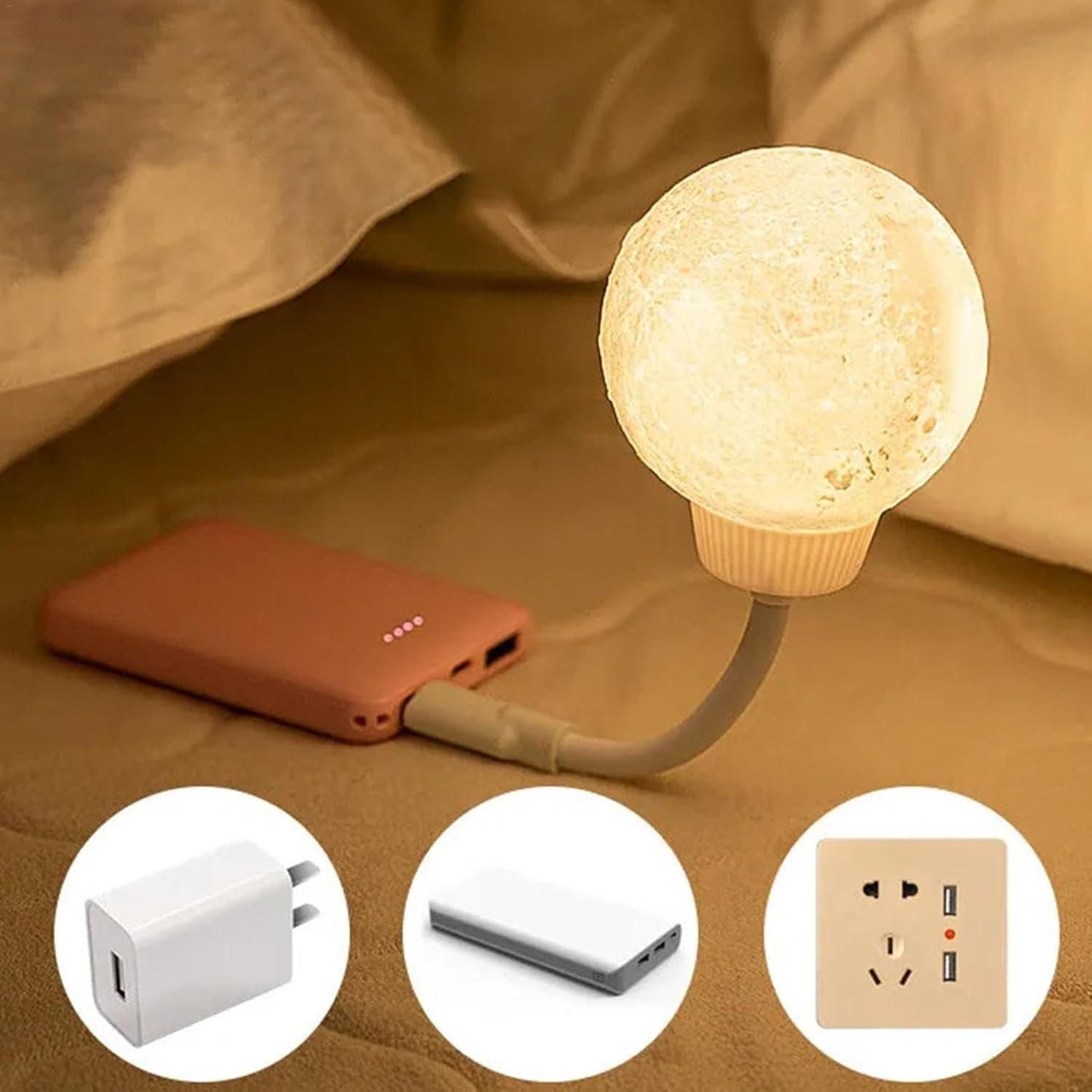 Moon Lights for Bedroom – Moon LED Night Light Lamp for Home & Office