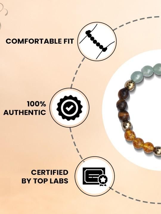 Dhan Yog Elasticated Bracelet – Prosperity & Positive Energy in Style