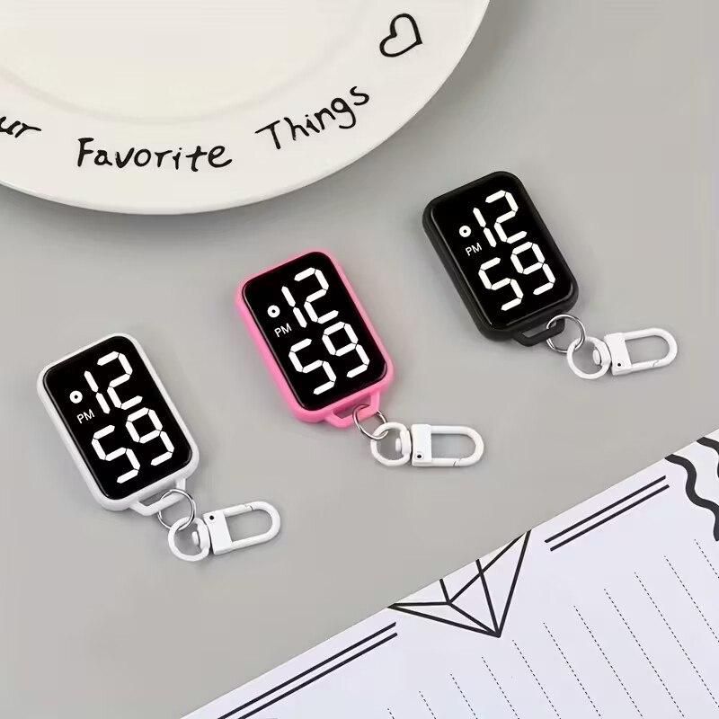 Digital Clock Keychain – Compact LED Time Display in Assorted Colors