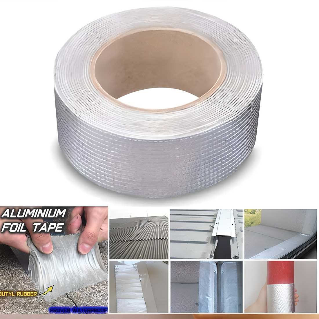 Adhesive Tape – Aluminium Foil Tape 5m (2 Inch) Heavy-Duty Heat Reflective Insulation
