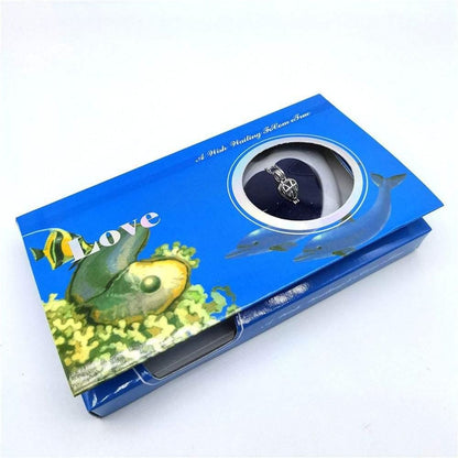 Freshwater Shell Canned Oyster “Ocean Love” Real Pearl Necklace Set for Women