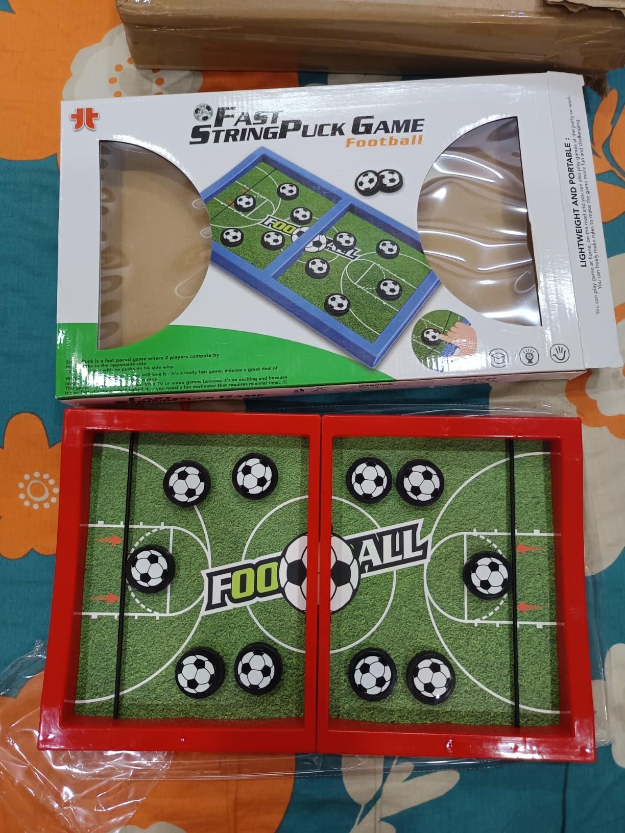Fingers Battle Catapult Basketball & Football Sling Puck Board Game – Fast Action Skill Game