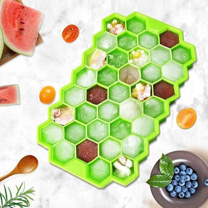 Ice Cube Maker Tray (Pack of 2) – BPA-Free Silicone Trays for Drinks & Cocktails