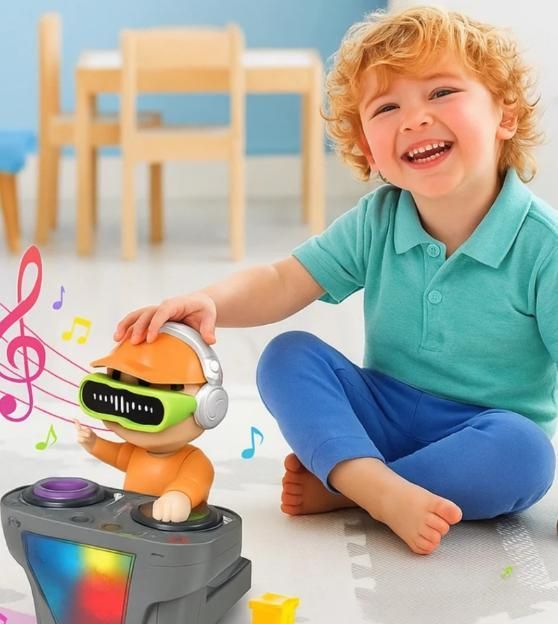DJ Coco Musical Dancing Boy Toy – Automatic Movement with LED Lights & Sound