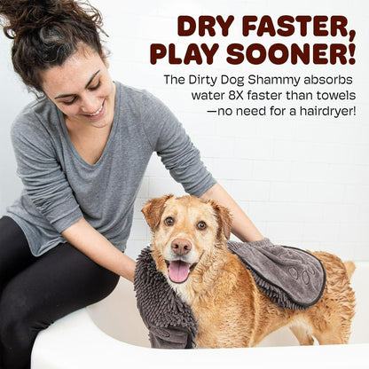 Microfiber Pet Drying Towel – Ultra-Soft, Super Absorbent Grooming Essential for Dogs & Cats
