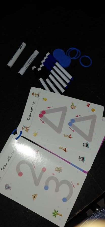 Reusable Tracing Line Book – Fun Early Learning Practice for Kids