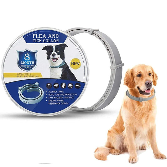 Flea and Tick Collar – Natural Calming & Adjustable Soothing Collar for Cats and Dogs