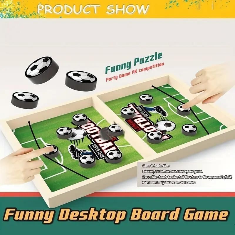 Fingers Battle Catapult Basketball & Football Sling Puck Board Game – Fast Action Skill Game