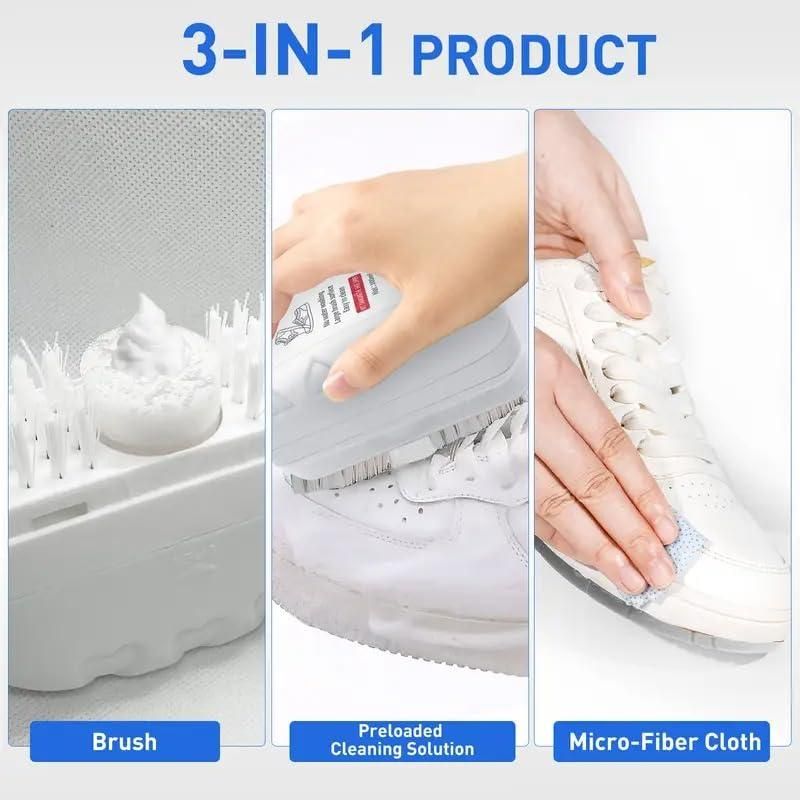 2-in-1 Multifunctional Shoe Cleaner Brush – Gentle & Effective Footwear Cleaning Tool