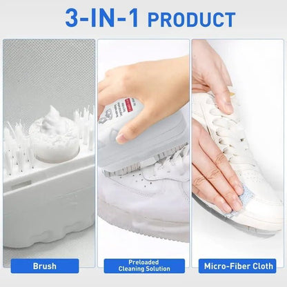 2-in-1 Multifunctional Shoe Cleaner Brush – Gentle & Effective Footwear Cleaning Tool