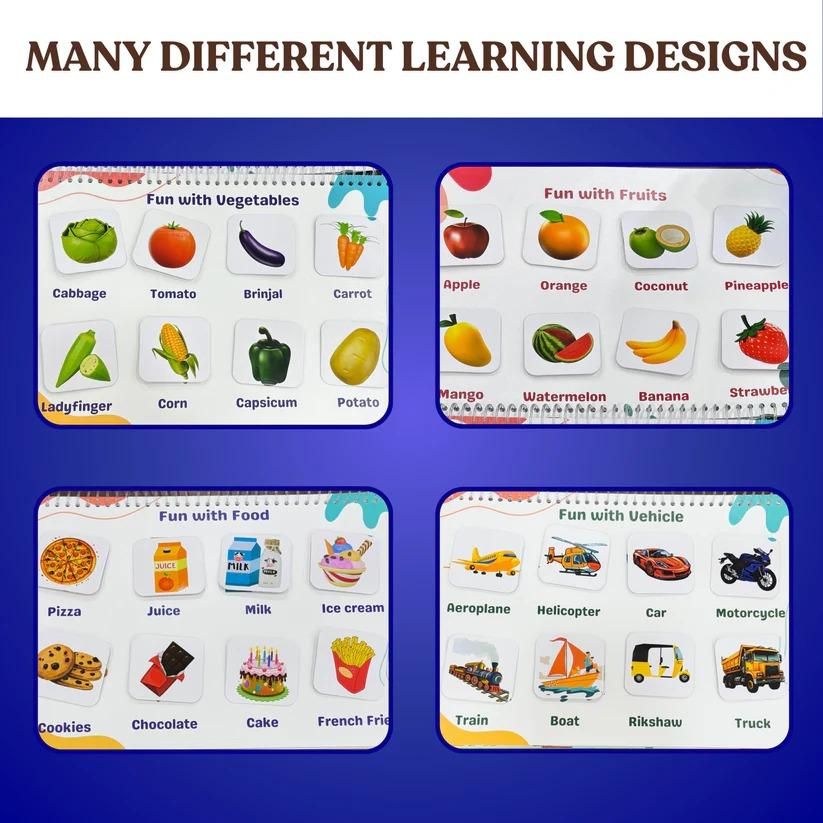 Chhote Natkhat Early Learning Book – All-in-One Velcro Activity Binder for Kids