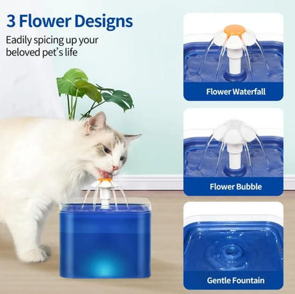 2L Small Pet Water Fountain – Automatic Hydration for Kittens & Small Dogs